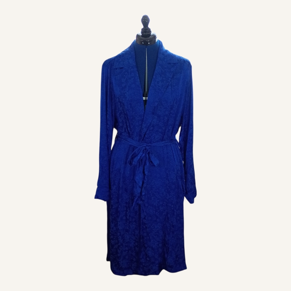 Torrid Jacquard Trench Coat Dress Blue Plus Size 2 2X 18-20 NWT